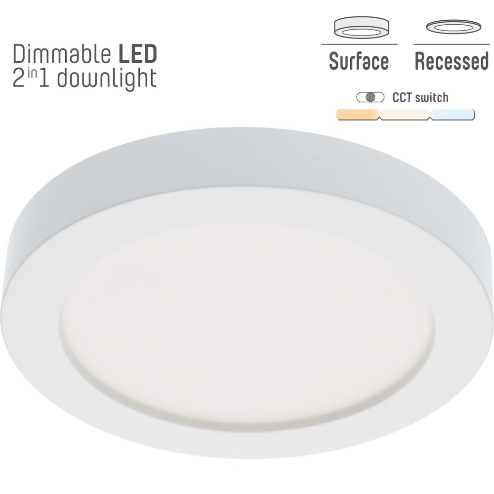 Einbaustrahler 18W 1820lm CCT Ø220mm dimmbar weiß