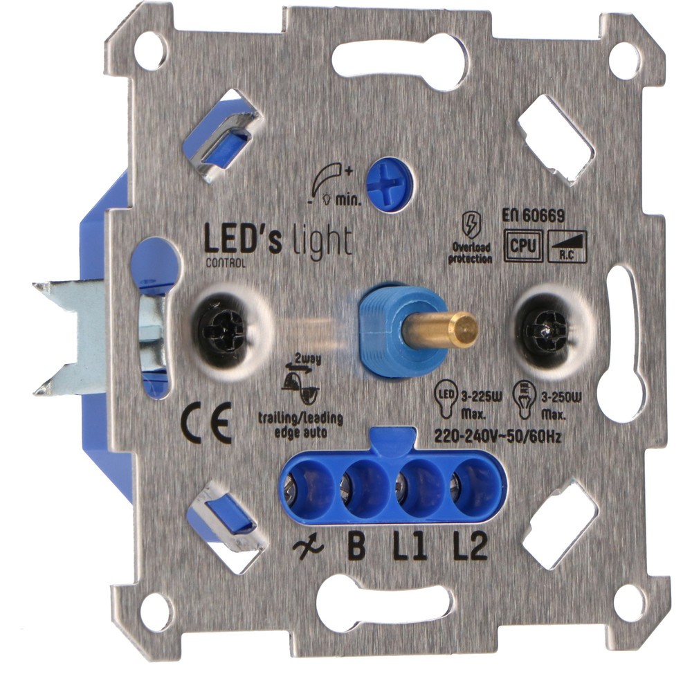 Universal-Dimmer 250W Auto-Phasenanschnitt-/Phasenabschnittsteuerung 2-Draht-Systeme