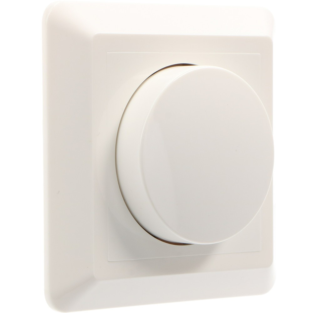 Dimmerknopf 85x85mm weiß