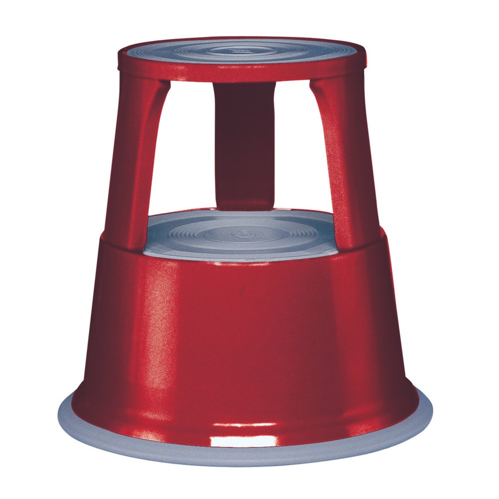 WEDO® Rolltritt aus Stahlblech, TK 150 kg, feuerrot