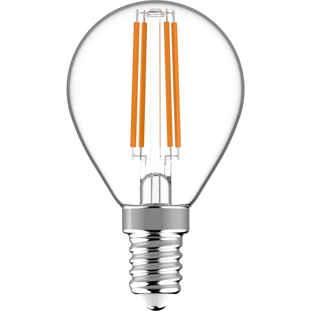LED Filament Leuchtmittel Globe G45 E14 4,5W 470lm 2700K klar 330°