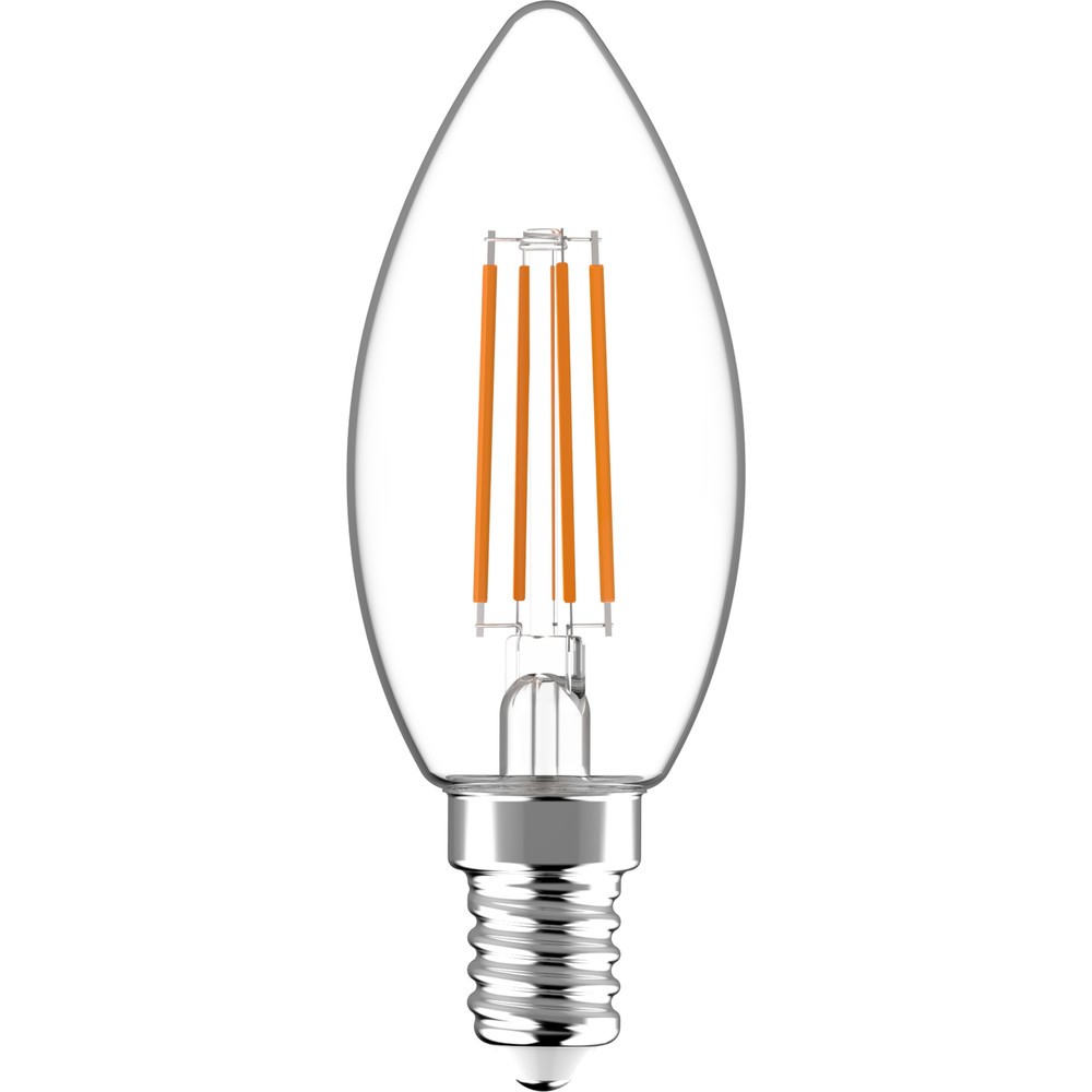 LED Filament Leuchtmittel Kerze C35 E14 4,5W 470lm 2700K klar 330° dimmbar