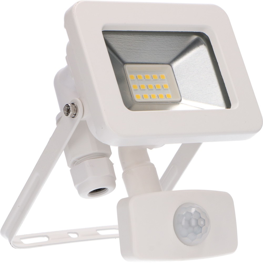 Strahler 10W 1100lm 4000K IP44 Sensor Sanan LED weiß