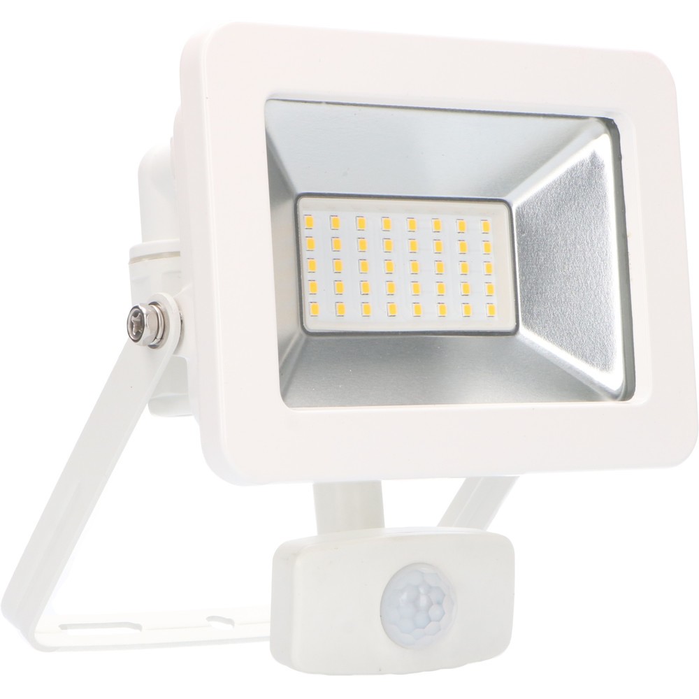 Strahler 30W 3300lm 4000K IP44 Sensor Sanan LED weiß