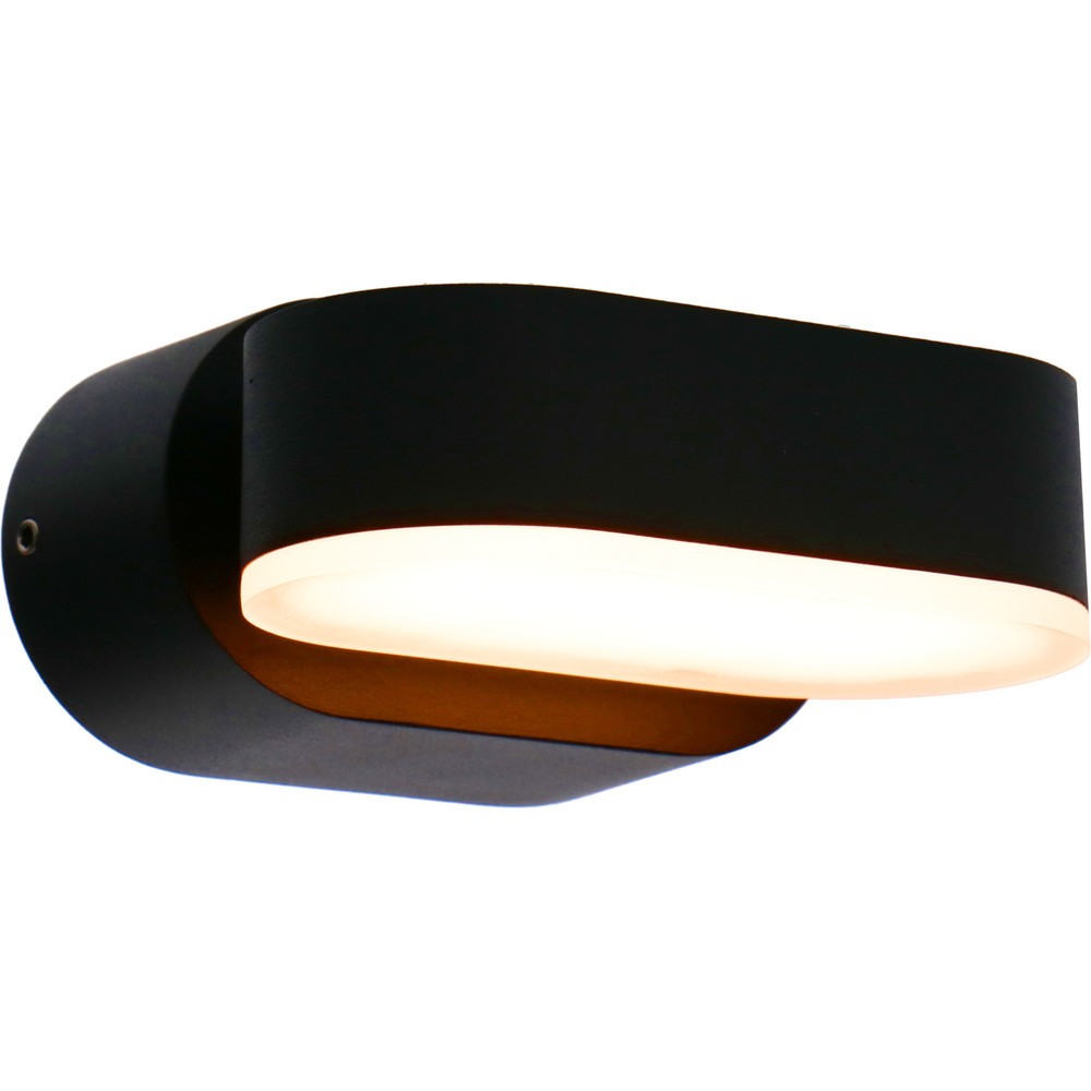 LED Outdoor-Wandleuchte Madrid 6W 260lm 2700K IP54 schwarz