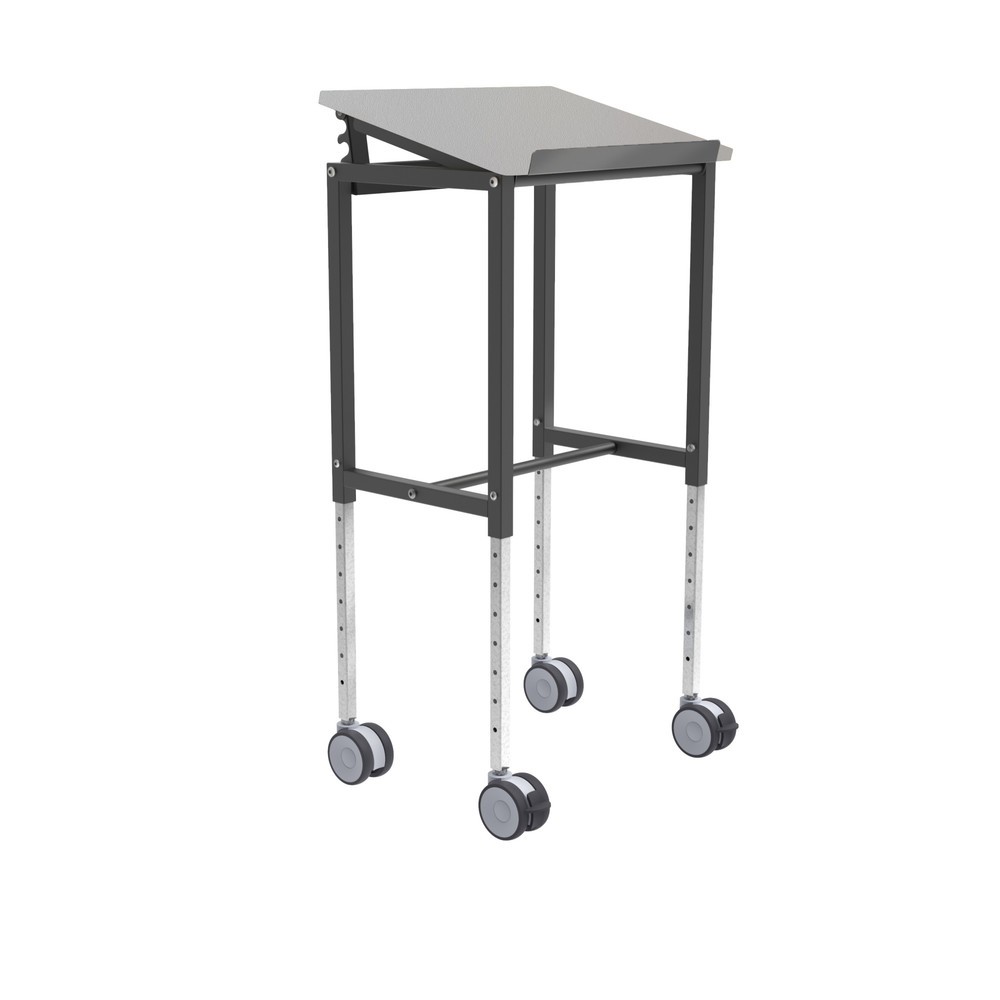 Kongamek Rollpult mit 4 Lenkrollen, höhenverstellbar 720-1.100 mm, BxT 600 x 400 mm, TK 200 kg