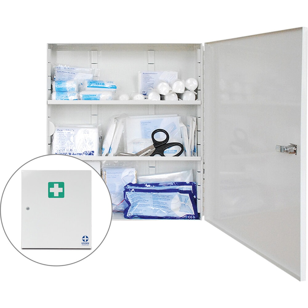 GRAMM medical Metall-Verbandschrank B DIN 13169:2021