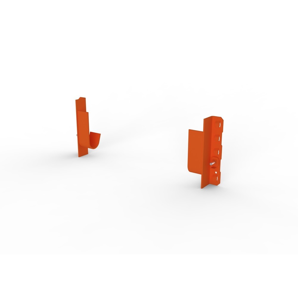 Kabeltrommelauflage für META MULTIPAL Kabeltrommelregal Typ 3, A-Ständer, Regaltiefe 1.100 mm, Paar, HxBxT RAL 2001 rotorange