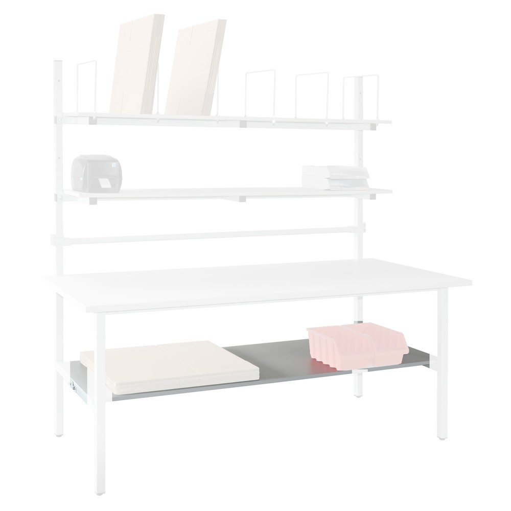 Zwischenboden für DAHMEN Packtische Classic und Multiplex, Breite 1.600 mm, anthrazit