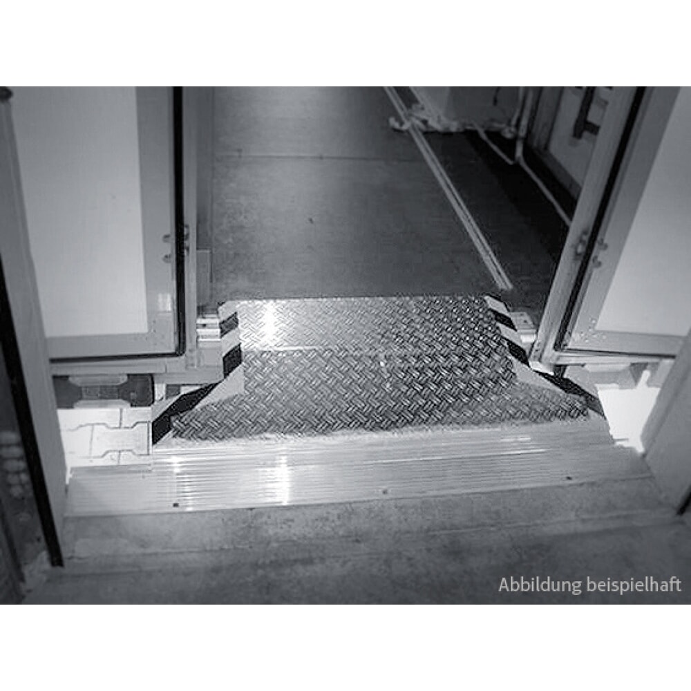 MAUDERER® Stationäre Verladebrücke, zum Be- und Entladen von Transportern und Klein-LKW, TK 300 kg, BxL 1.500 x 690mm