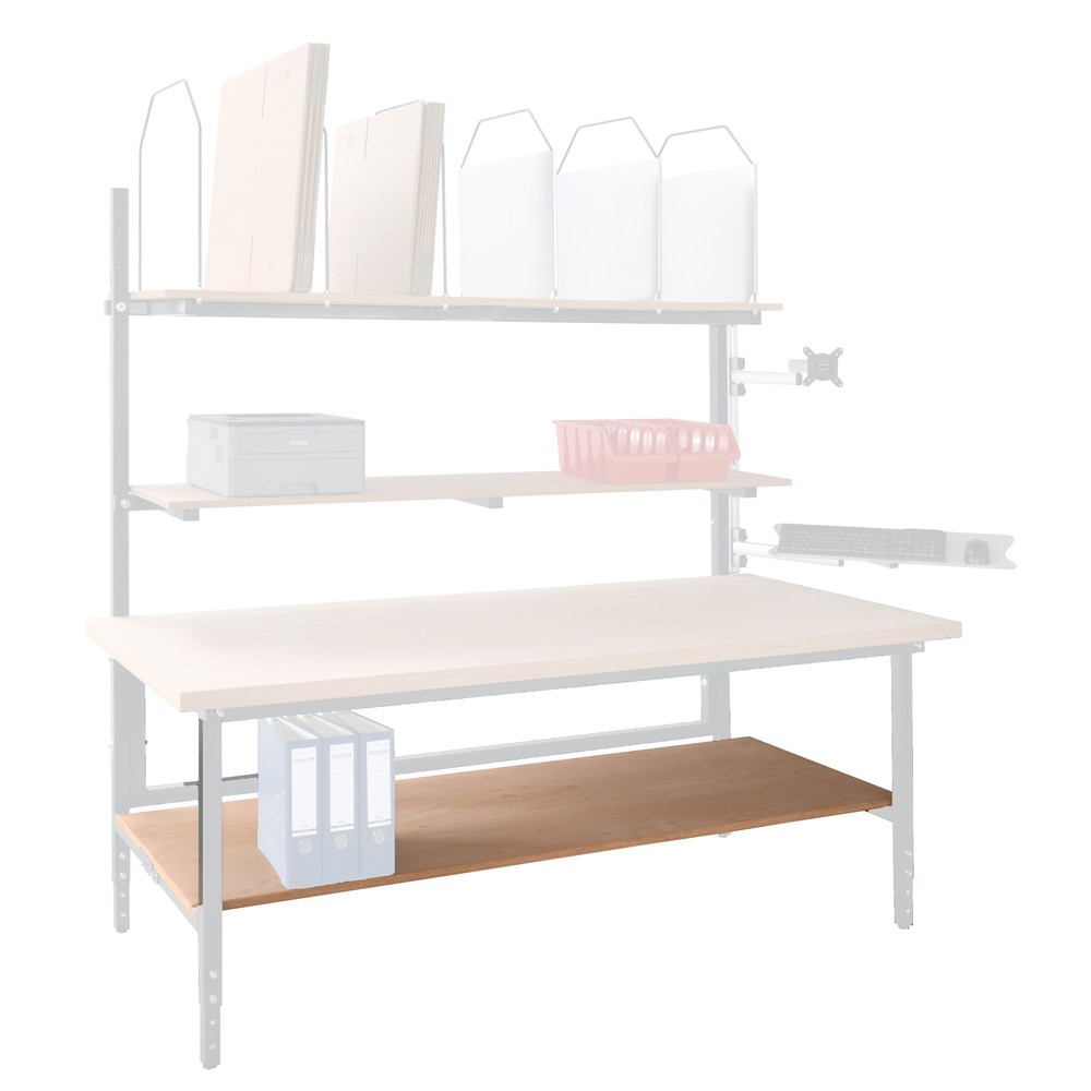 Zwischenboden für DAHMEN Packtische Multiplex, BxT 1.880 x 680 mm