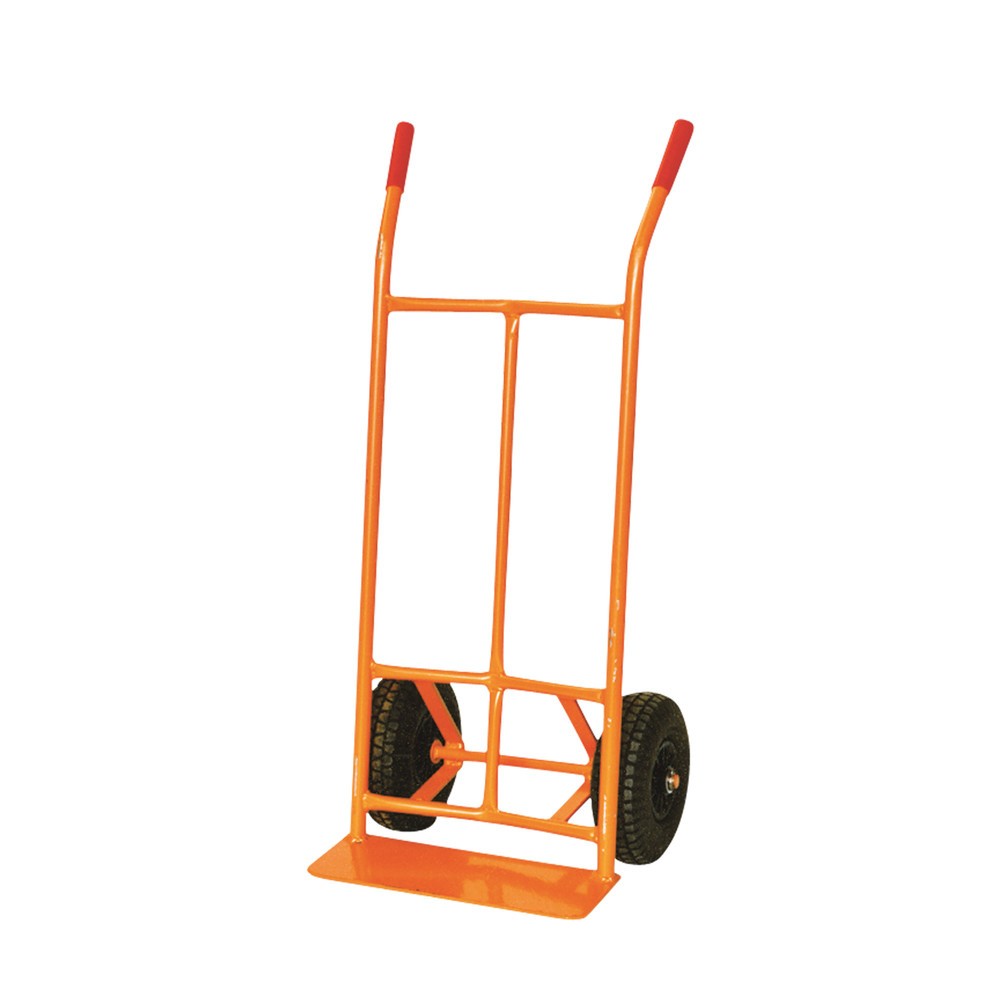 Eichinger® Sackkarre, 300 kg, Luftrad 260/85, reinorange