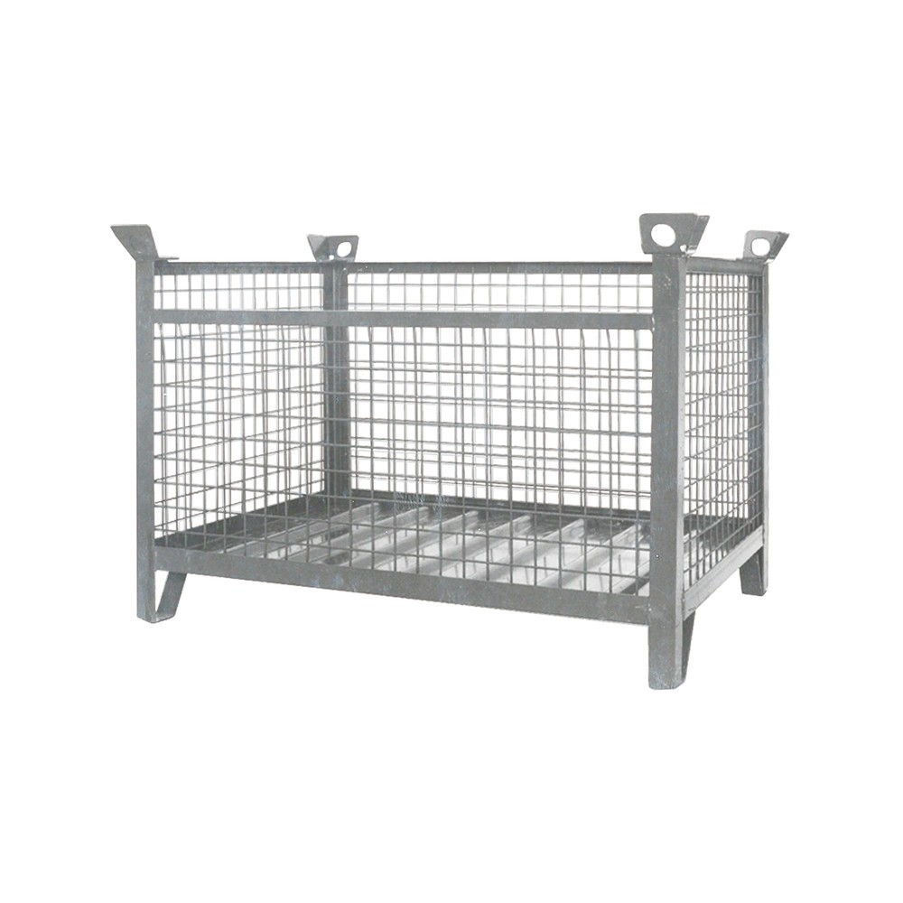 Eichinger® Industrie-Gitterbox-Stapelpalette, 1500 kg, LxBxH 1500x1000x750 mm, feuerverzinkt