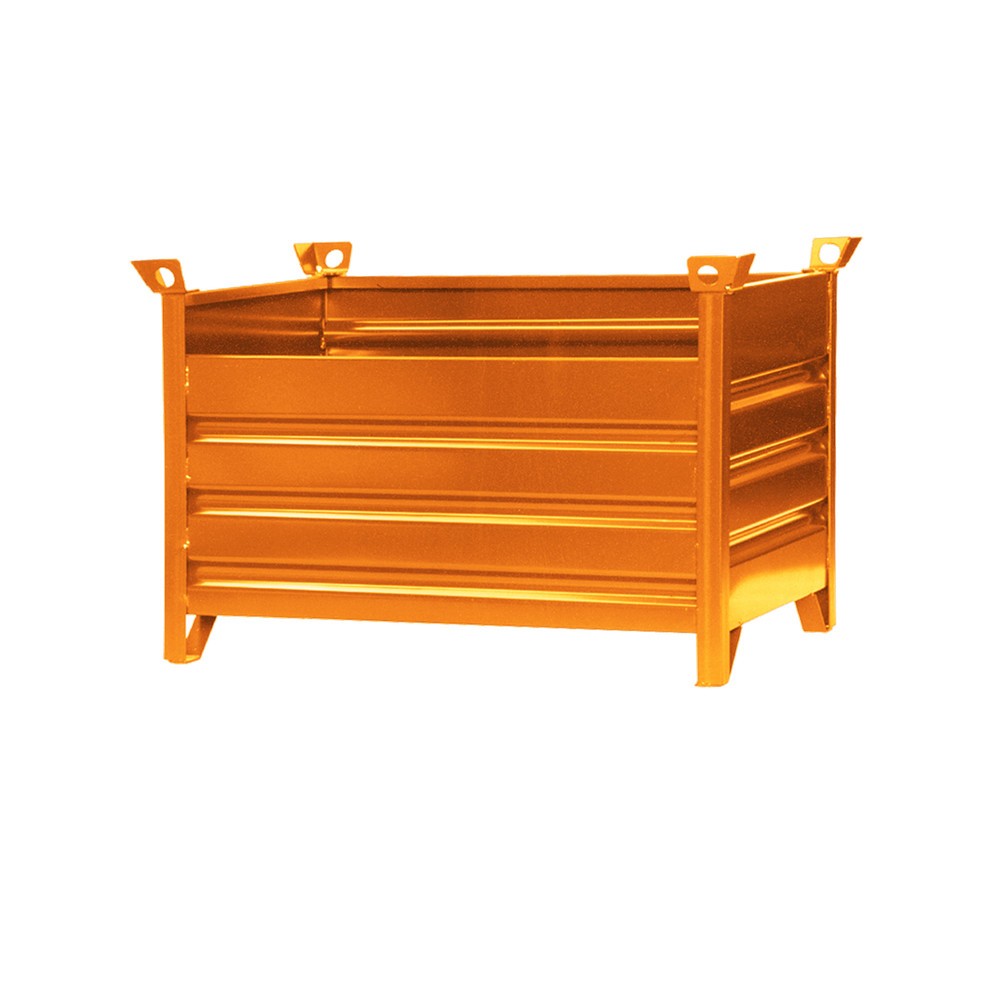 Eichinger® Vollwand-Stapelpalette, 1500 kg, LxBxH 1200x800x750 mm, reinorange