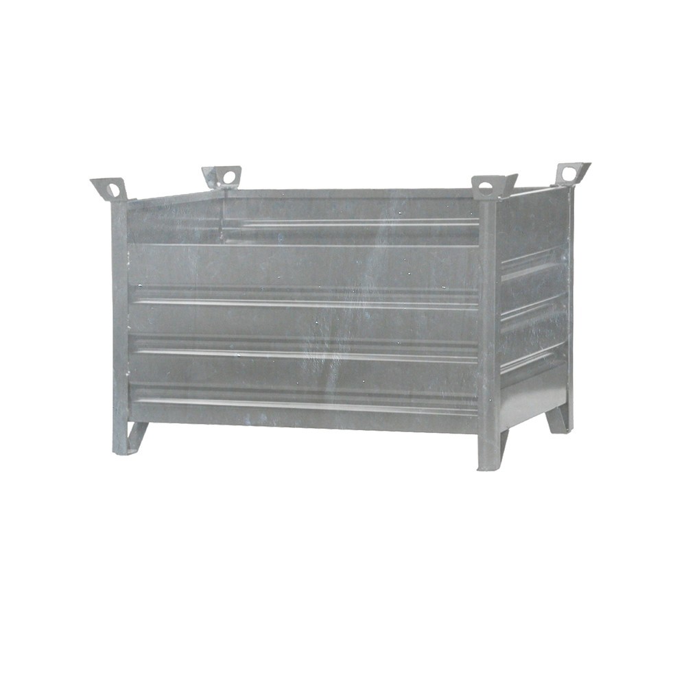 Eichinger® Vollwand-Stapelpalette, 1500 kg, LxBxH 1000x800x750 mm, feuerverzinkt
