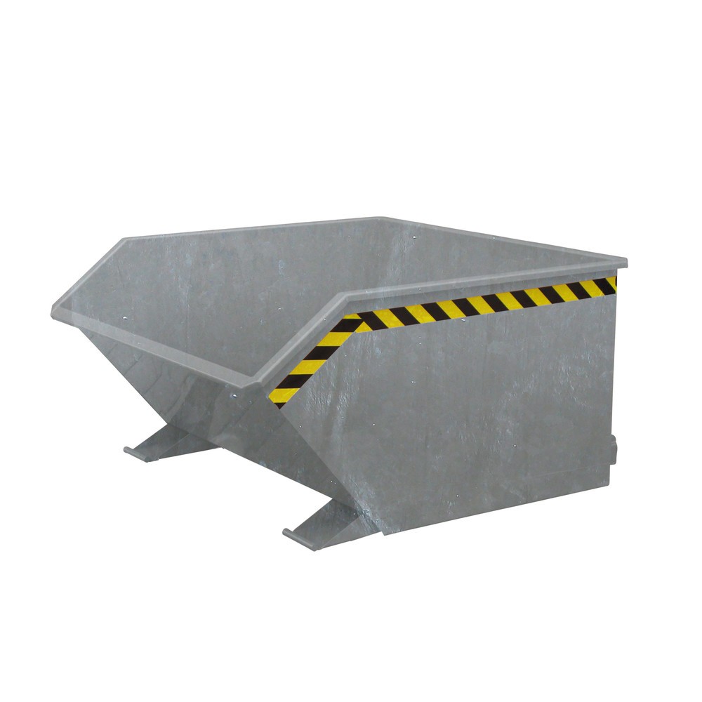 Eichinger® Kippbehälter in niedriger Bauhöhe, 1000 kg, 400 Liter, feuerverzinkt