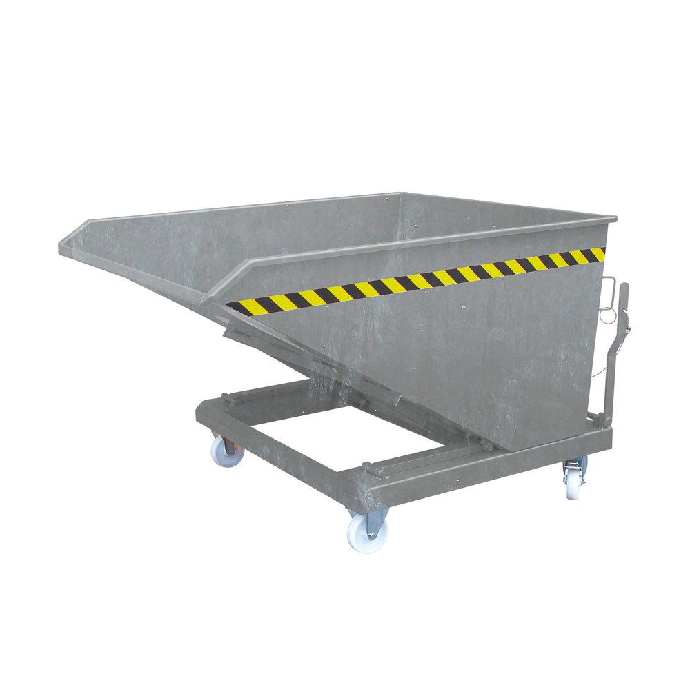 Eichinger® Kippbehälter in niedriger Bauhöhe, 1000 kg, 750 Liter, feuerverzinkt