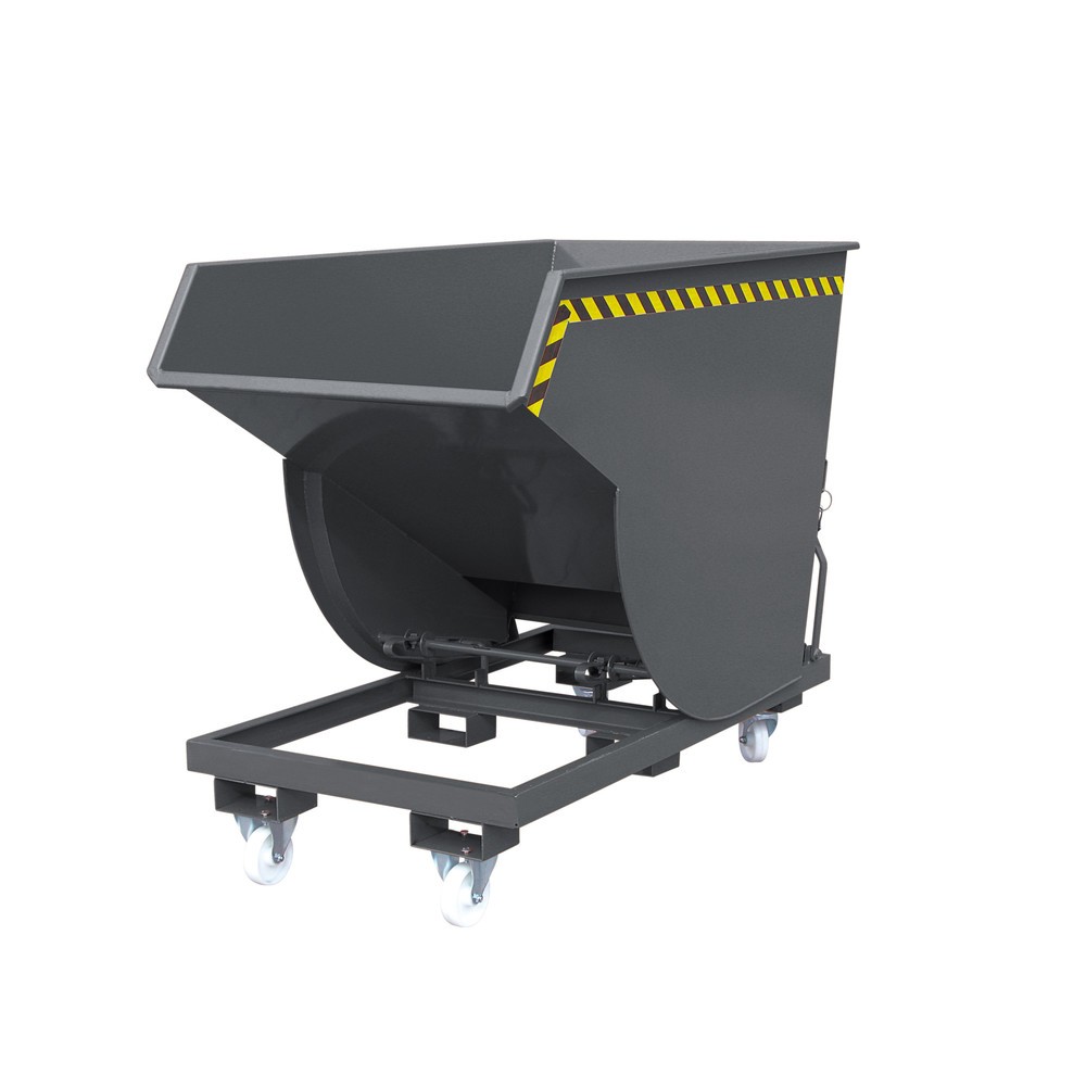 Eichinger® Schwerlast-Kippbehälter in hoher Bauhöhe, TK 1500 kg, 1500 Liter, anthrazitgrau