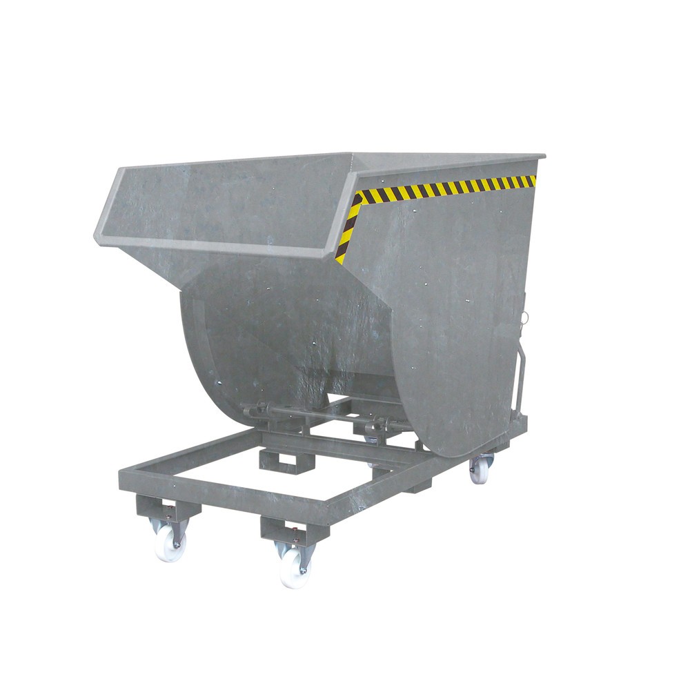 Eichinger® Kippbehälter in hoher Bauhöhe, TK 1500 kg, 1000 Liter, feuerverzinkt