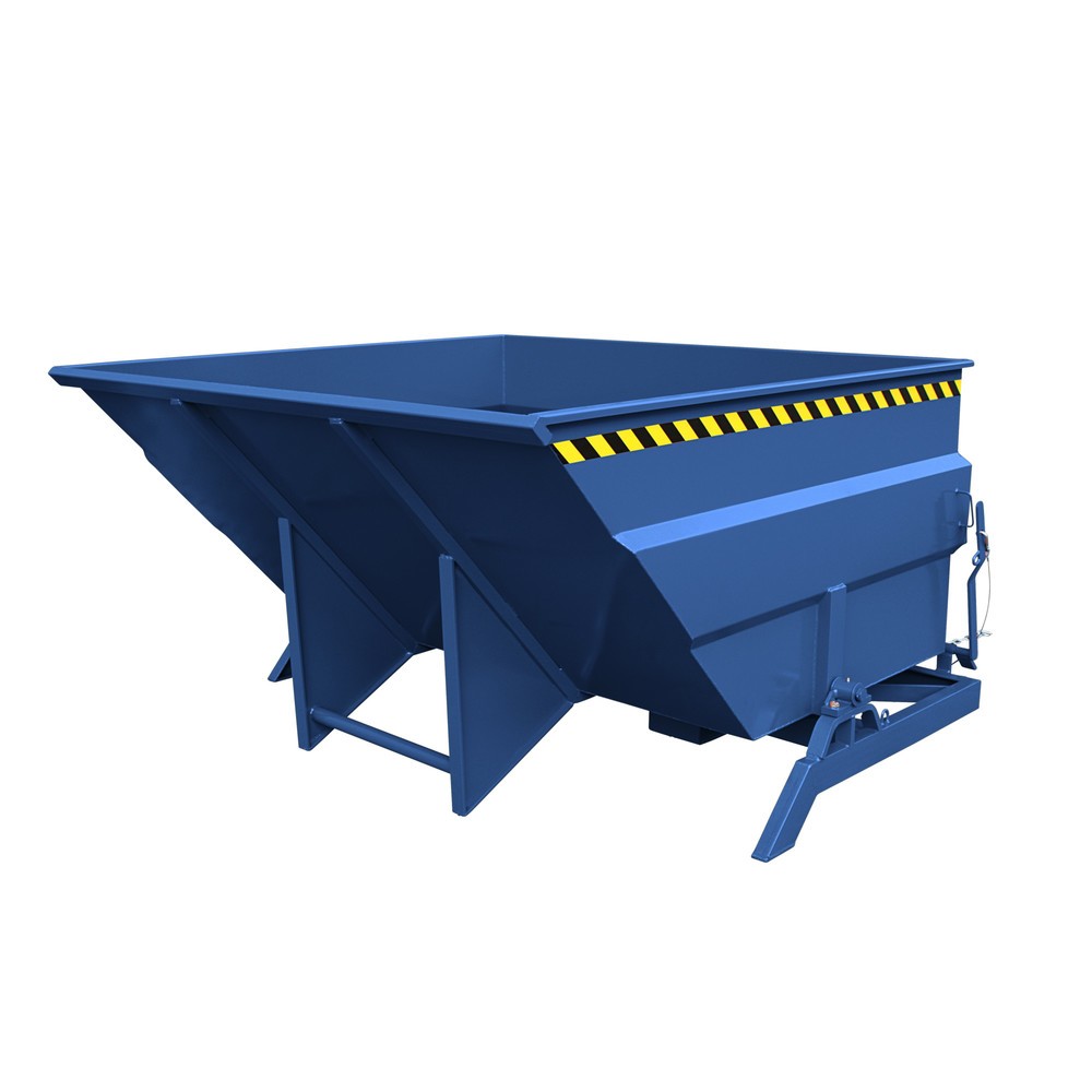 Eichinger® Kippbehälter extragross und massiv, 2500 kg, 4000 Liter, enzianblau