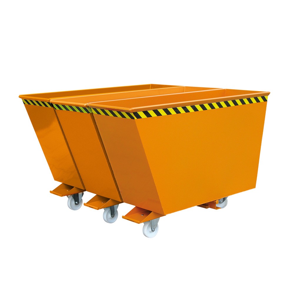 Eichinger® Kippbehälter Sortiersystem 2in1 oder "3in1", 2x900 Liter, reinorange