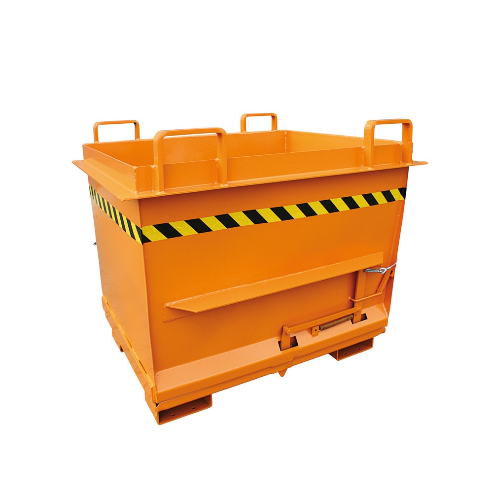 Eichinger® Klappbodenbehälter in konischer Ausführung, 2000 kg, 1000 Liter reinorange