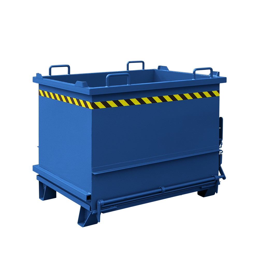 Eichinger® Baustoff-Container mit Klappboden, 1500 kg, 750 Liter, enzianblau