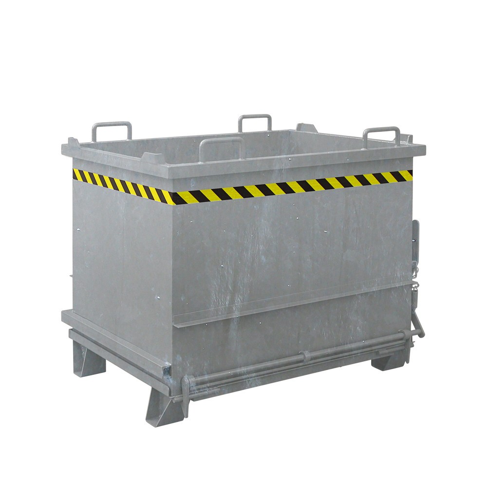 Eichinger® Baustoff-Container mit Klappboden, 1500 kg, 750 Liter, feuerverzinkt