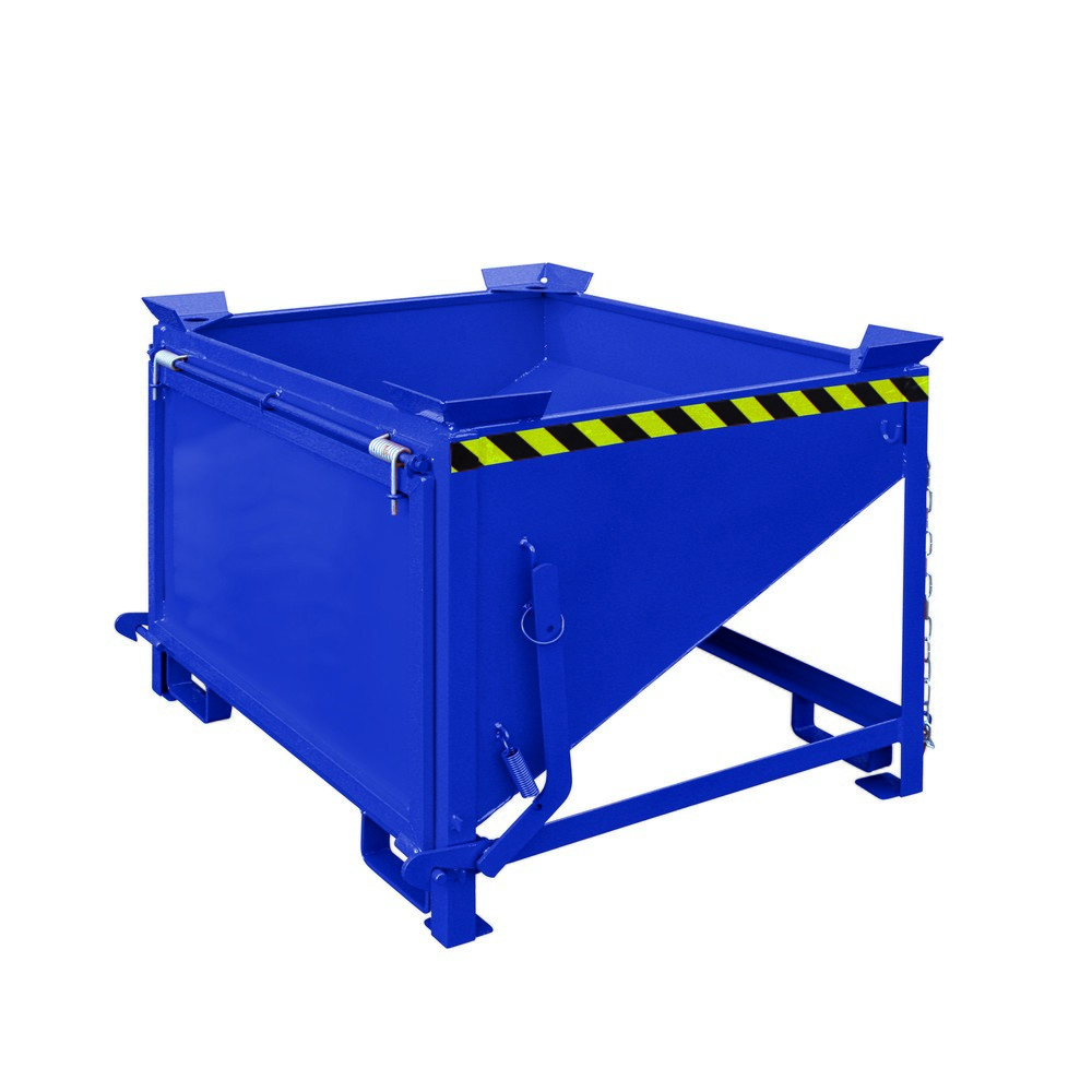 Eichinger® Silobehälter mit grossflächiger Schüttklappe, 750 Liter enzianblau