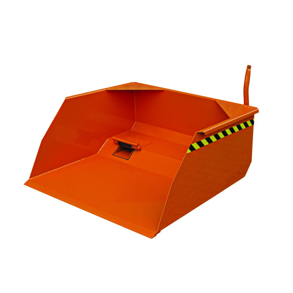 Eichinger® Schaufel mit Staplergabel-Durchschub, 2000 kg, 400 Liter reinorange