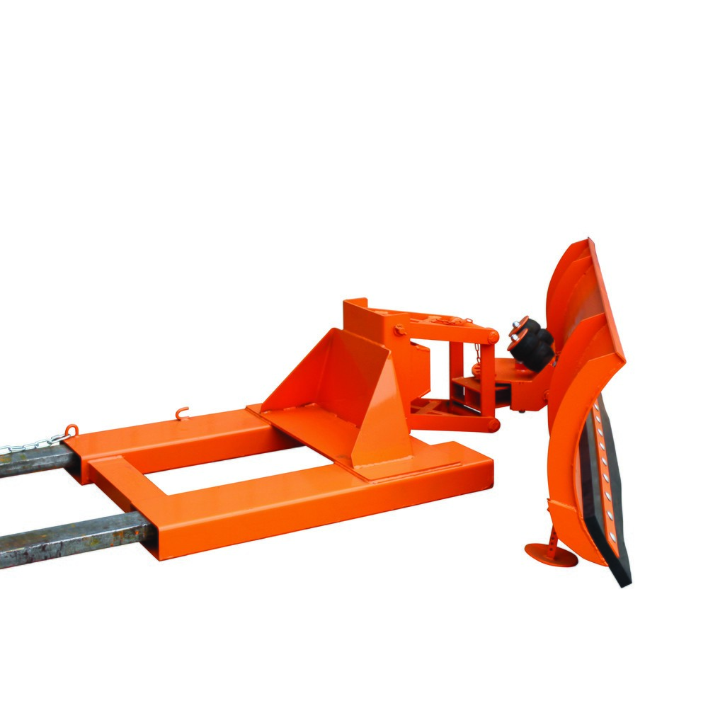 Eichinger® Schneepflug mit Niveauausgleich, Einfahrtasche unten Schildbreite 2100 mm reinorange, gummi