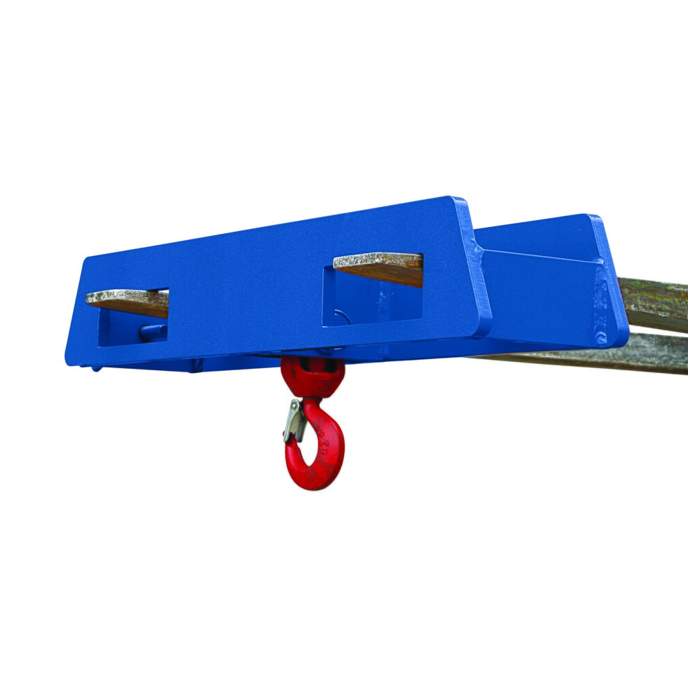 Eichinger® Lasthaken Stapler-Aufsatz über zwei Gabelzinken, 2500 kg, enzianblau