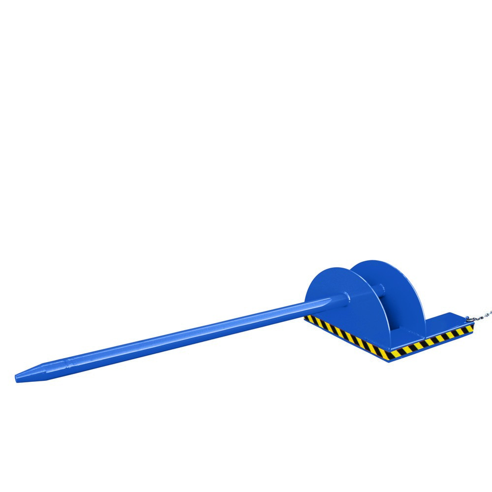 Eichinger® Tragdorn Aufnahme über Gabelzinken, 2500 kg, 2800 mm, Dorn Durchm. 110 mm, enzianblau