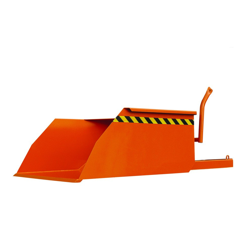 Eichinger® Schaufel mit geschlossenen Stapler-Einfahrtaschen, 3000 kg, 800 Liter reinorange