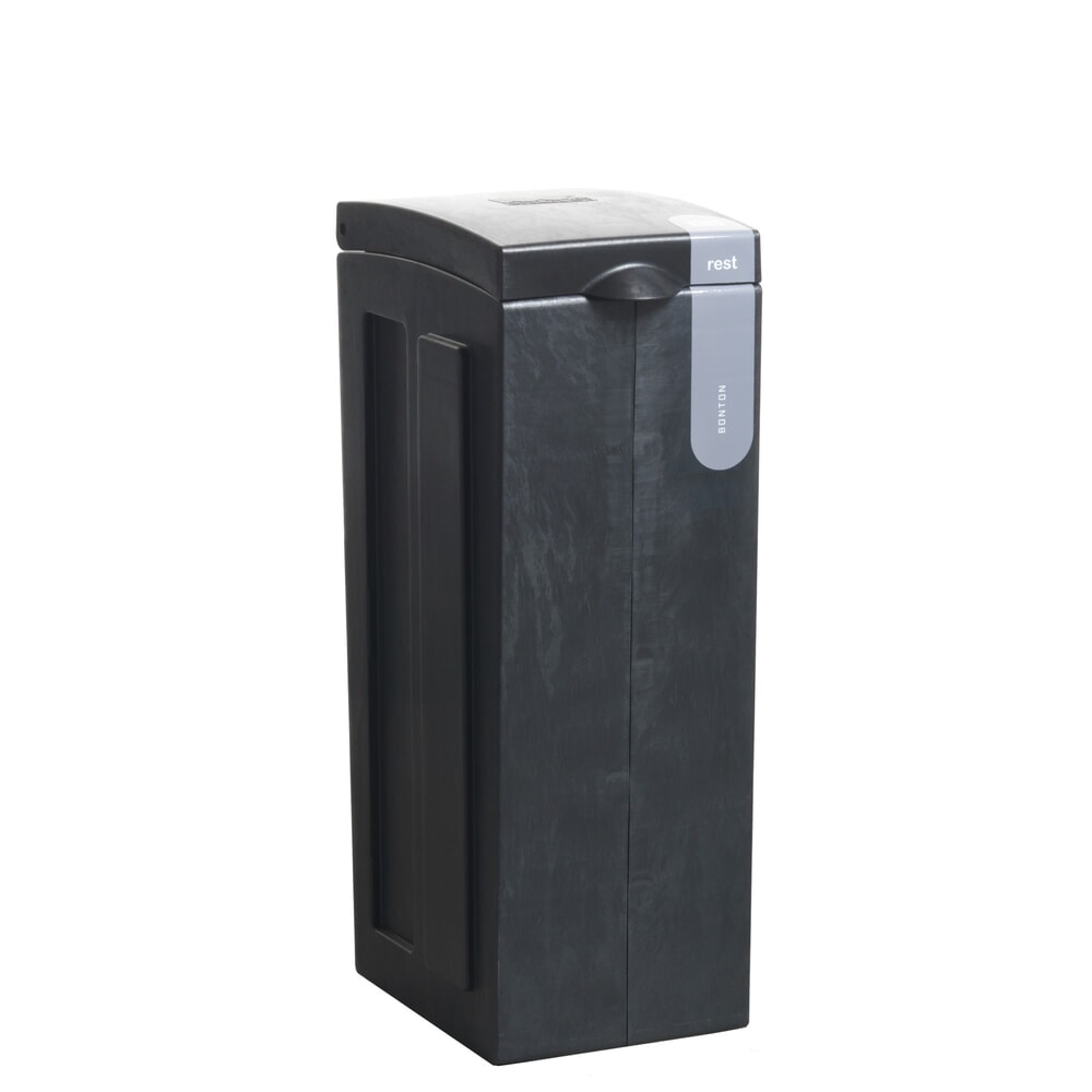 BON TON Original Abfallbehälter für Restmüll, aus 100 % recyceltem Polypropylen, 70 Liter, grau