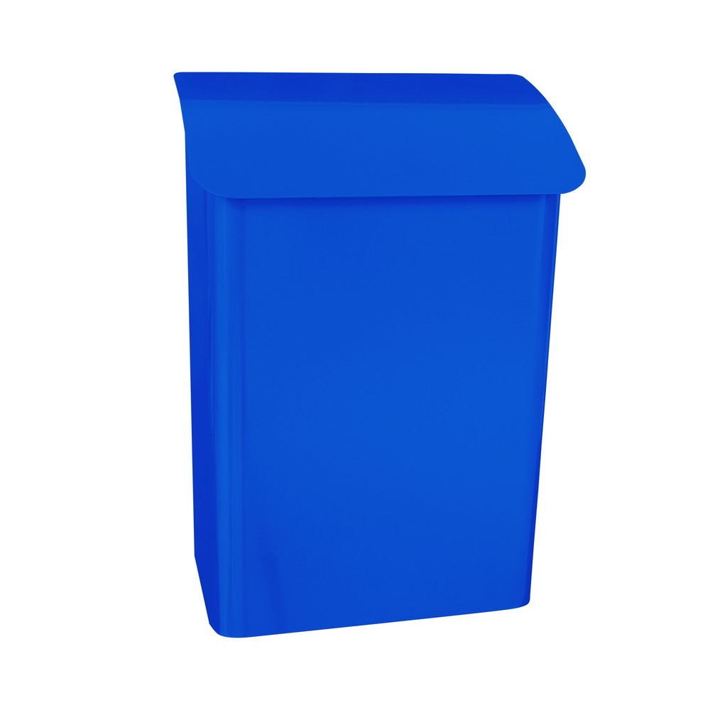 Wand-Briefkasten Denian, aus verzinktem Stahl, mit Zylinderschloss, blau