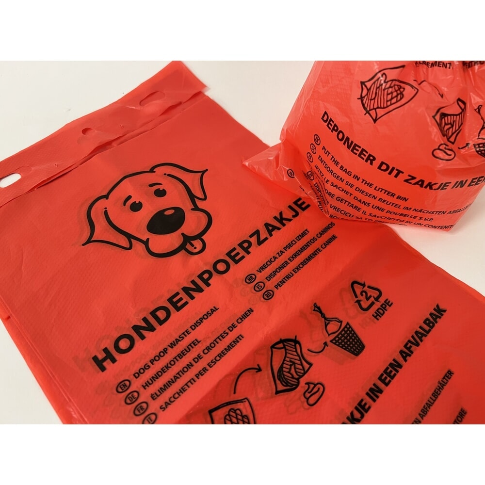 Hundekotbeutel, rot, 5.000 Stk/VE