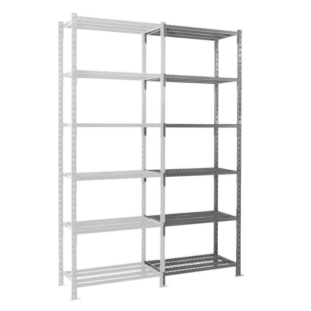 ManOrga Fachbodenregal, AF, mit Gitterböden, FL 460 kg, HxBxT 3.000 x 1.260 x 800 mm