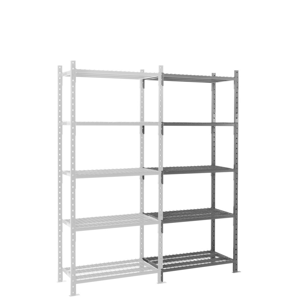 ManOrga Fachbodenregal, AF, mit Gitterböden, FL 460 kg, HxBxT 2.500 x 1.260 x 500 mm