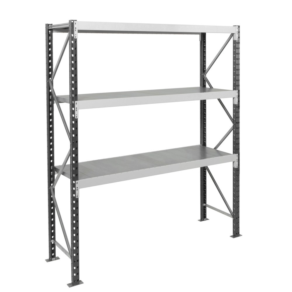 ManOrga Weitspannregal, mit Stahlpaneelen, GF, HxBxT 2.000 x 1.800 x 800 mm