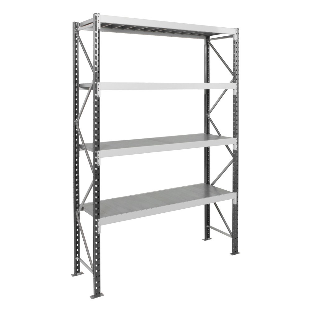 ManOrga Weitspannregal, mit Stahlpaneelen, GF, HxBxT 2.500 x 2.700 x 1.000 mm