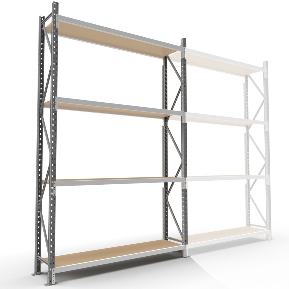 ManOrga Weitspannregal, mit Spanplatten, GF, HxBxT 2.500 x 2.250 x 800 mm