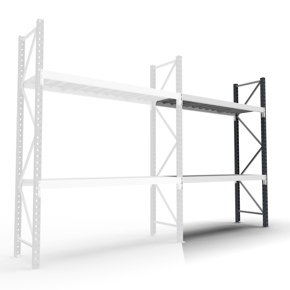 ManOrga Weitspannregal, mit Stahlpaneelen, AF, FL 710 kg, HxBxT 2.000 x 2.250 x 800 mm