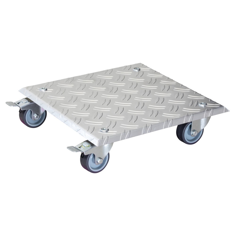 WAGNER Pflanzenroller ALASKA 28 x 28 x 7,5 cm, Alu, TK 150 Kg
