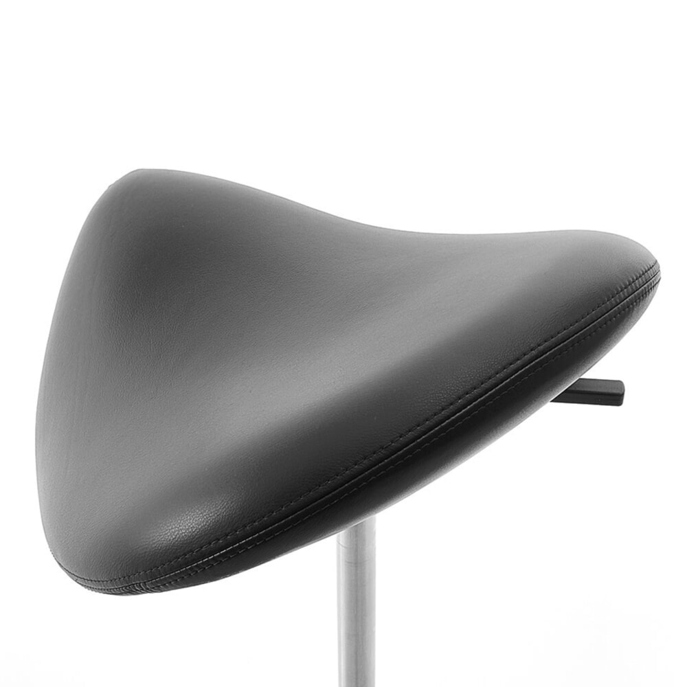 lento sella SL10 Rollhocker mit Sattelsitz, Skai® Kunstleder, schwarz