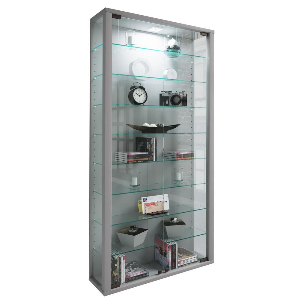VCM Wandvitrine Vitrosa Maxi, silber
