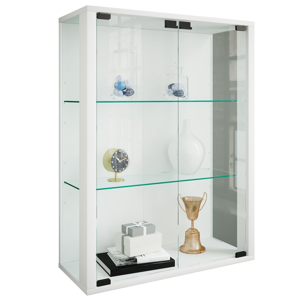 VCM Wandvitrine Udina, weiss