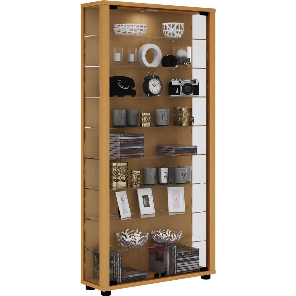 VCM Standvitrine Lumo Maxi, Buche