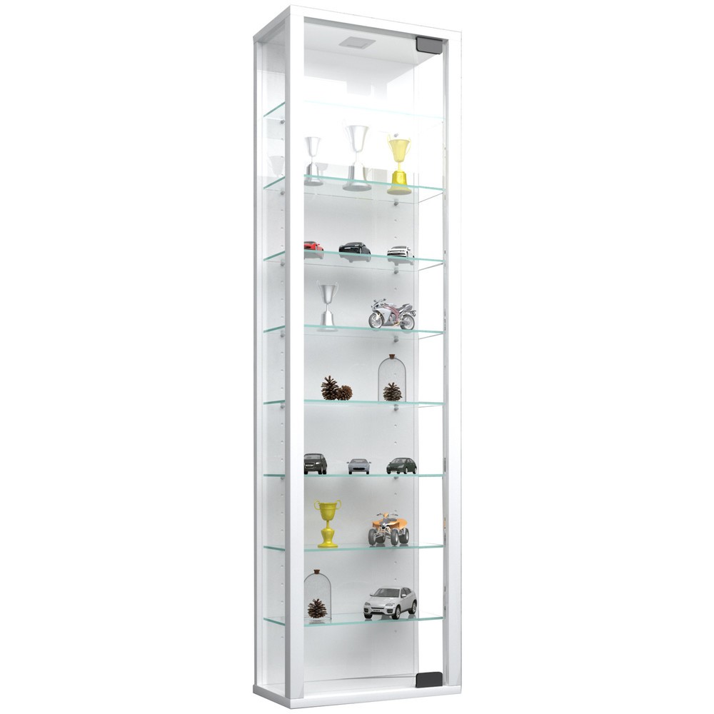 VCM Wandvitrine Stano Maxi, inkl. LED-Beleuchtung, weiss