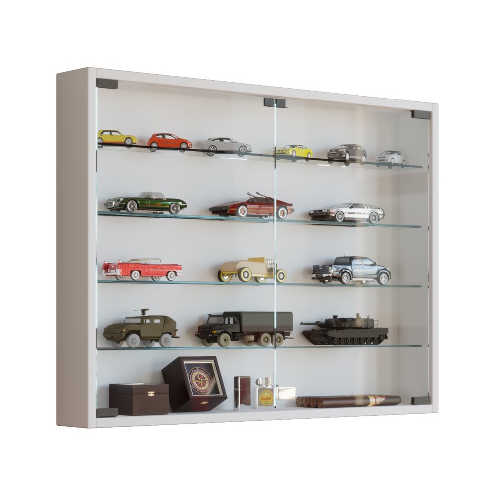 VCM Wandvitrine Mandosa L, weiss